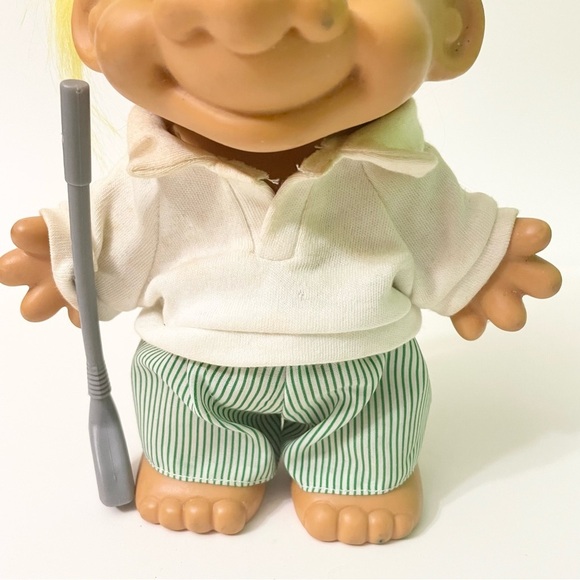 Vintage Russ Trolls Golf Pro Troll dressed with Golf Club Outfit Visor - Picture 4 of 16